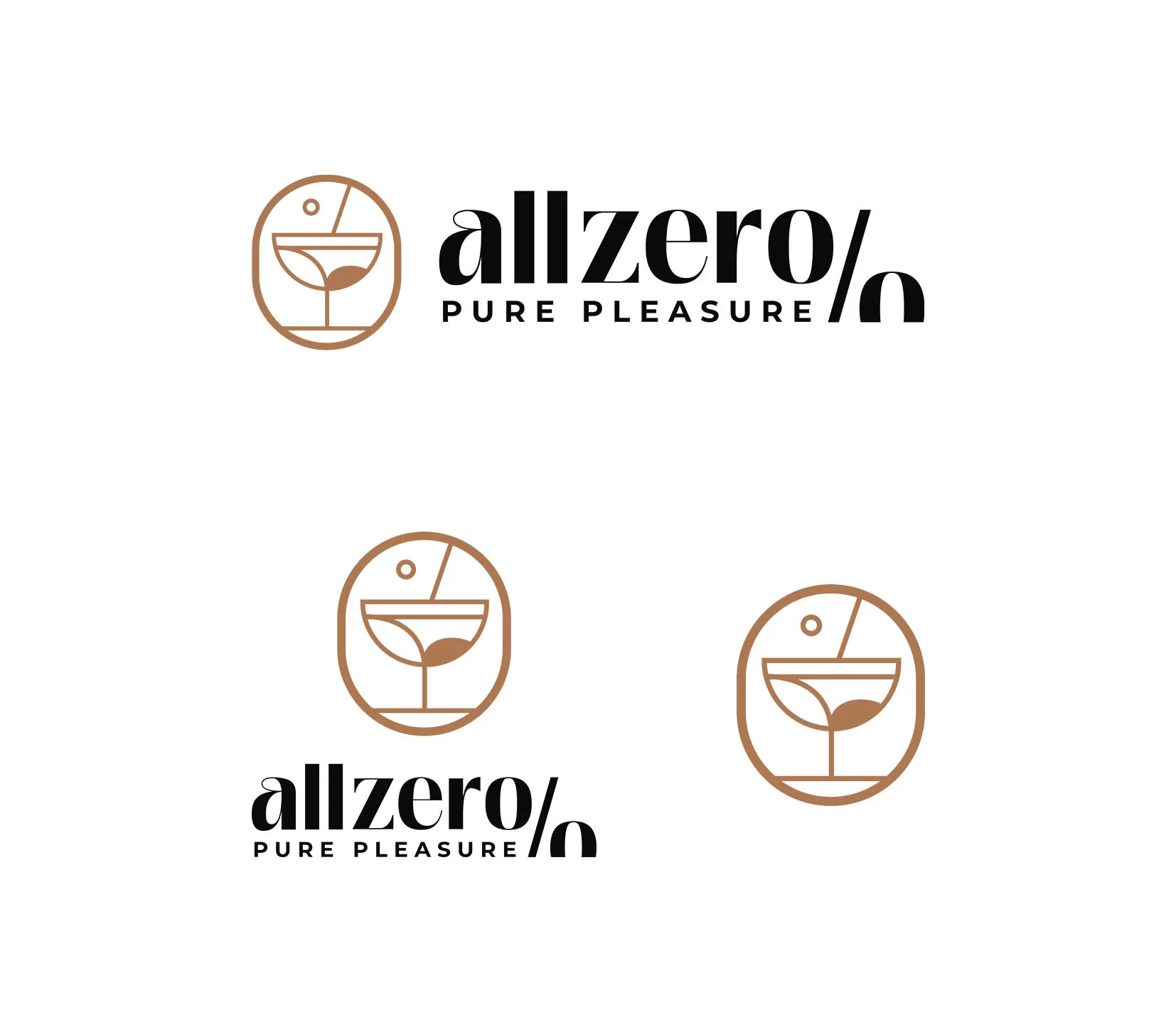 Wersje logo Allzero: pełne logo i sygnet