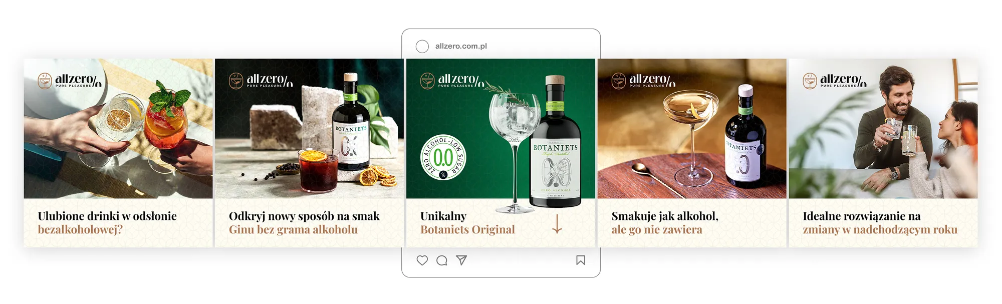 Reklamy Allzero w social mediach