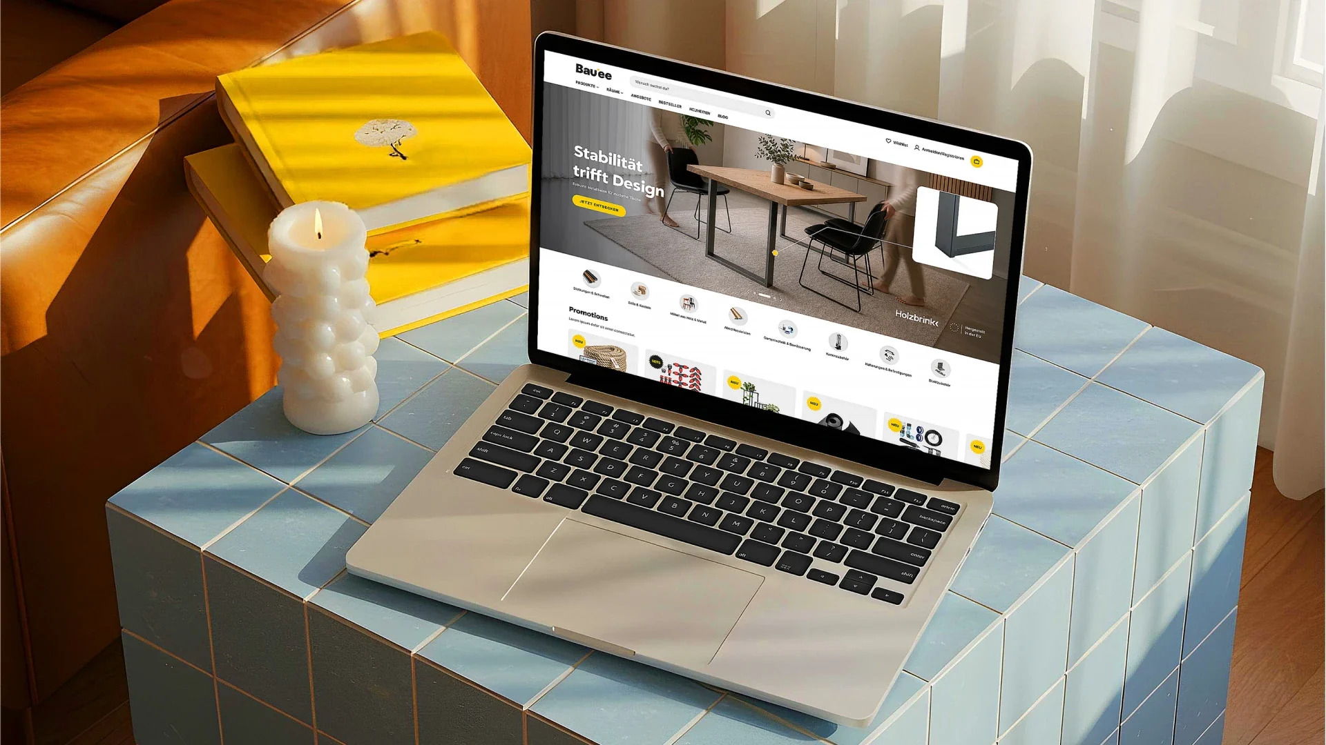 Projekt UI sklepu internetowego Bauee