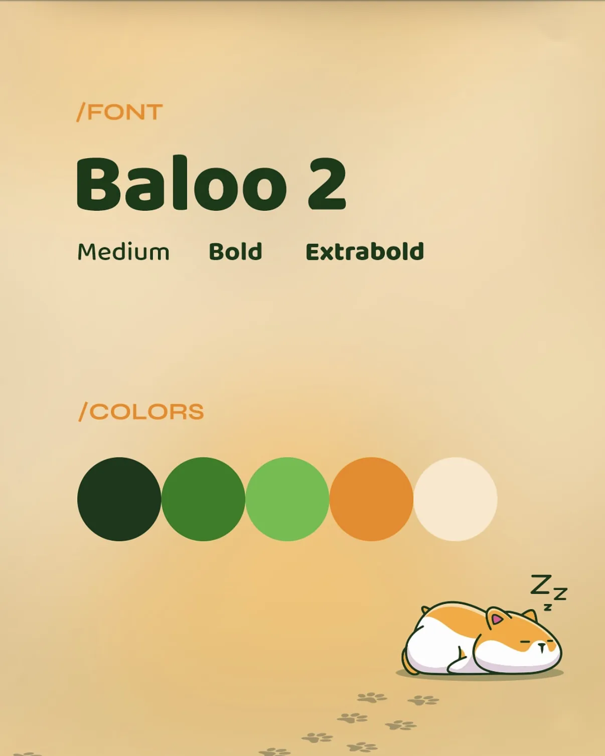 Krój pisma Baloo 2 i kolory marki Getzoo