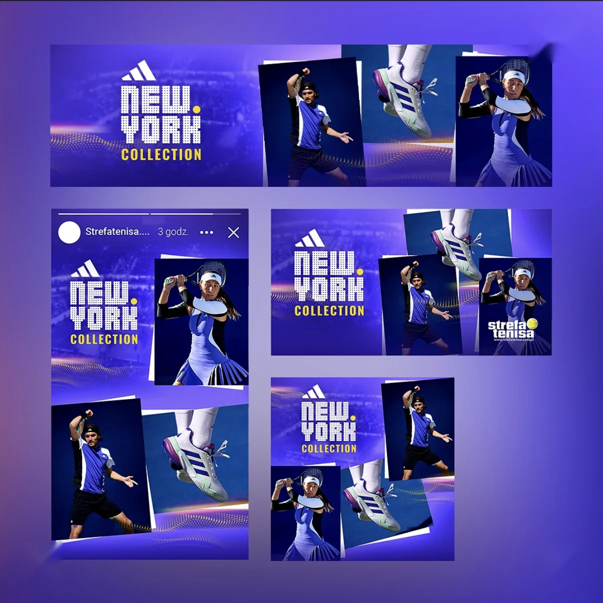 Kampania kolekcji Adidas New York dla Strefy Tenisa