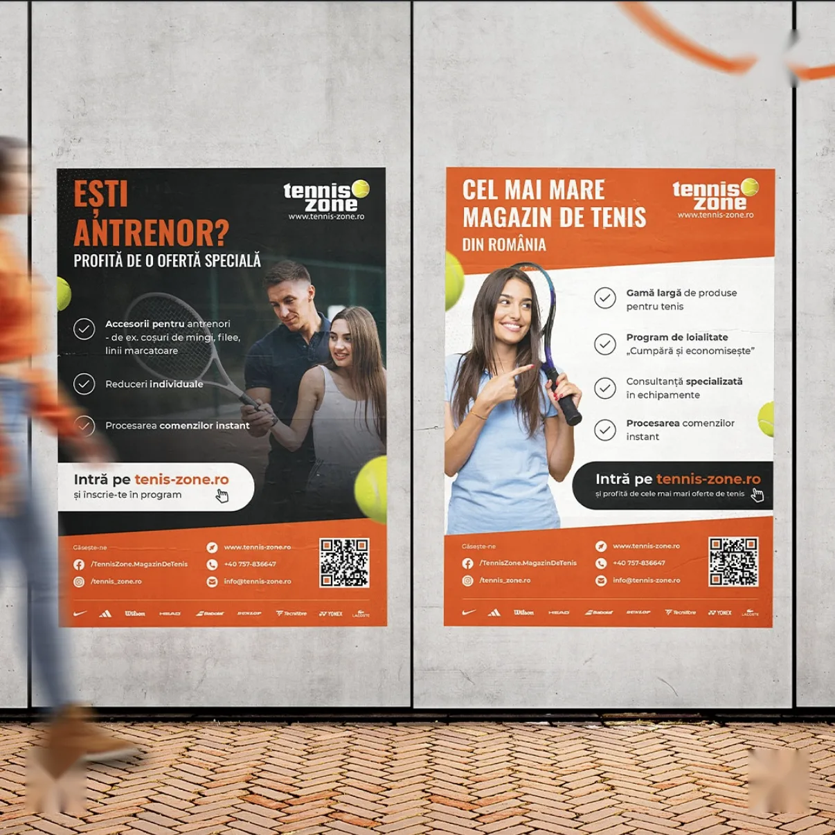 Plakaty Tennis Zone na rynek rumuński