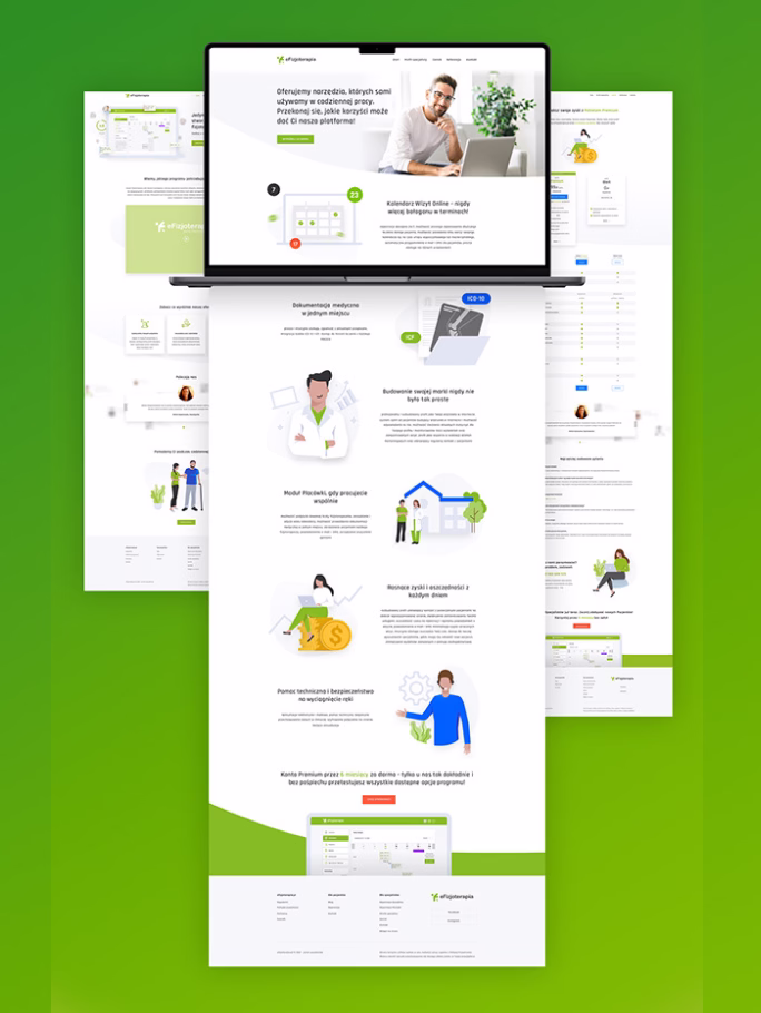 Landing page specjalisty eFizjoterapia